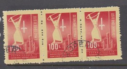 ItalyTrieste B S 1-3   1948 1st May  Joint Strip,used, - Gebraucht