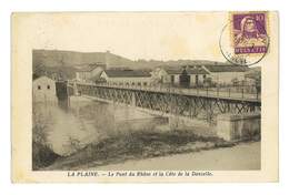 CPA SUISSE LA PLAINE LE PONT DU RHONE ET LA COTE DE LA DONZELLE - Zell