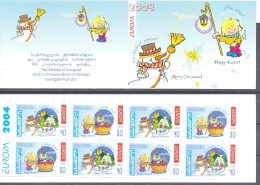 2004. Georgia, Europa 2004, Booklet Of 4 Sets, Mint/** - Géorgie