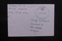 BELGIQUE - Enveloppe En FM Des Nations Unis ( Forces Belges ) Pour Mecheler En 1994 - A Voir - L 36785 - Cartas & Documentos