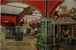 Bruxelles Exposition 1910 // Interieur Pavillon Canadien 1910 - Fiestas, Celebraciones