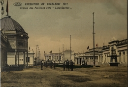 Charleroi Exposition 1911 // Avenue Des Pavillon Vers Luna Garden 19?? - Charleroi