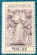 MACAU 1930 5AVOS ASSISTENCIA, MERCY STAMPS, UM ISSUED WITHOUT GUM - Sonstige