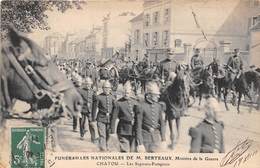 78-CHATOU-FUNERAILLES DE M. BERTEAUX,SAPEURS-POMPIERS - Chatou