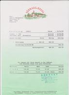 AUSTRIA -Invoice - Facture -Rechnung  Das Zimmer  SÜDRAST HOTEL1998 (zusammen Mit Einem Umschlag Für Ihre) 2 Scans - Austria