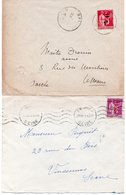 2  LETTRES AFFRANCHIES N° 483  ET LA SECONDE N° 483  - ANNEE 1941 - 1921-1960: Periodo Moderno