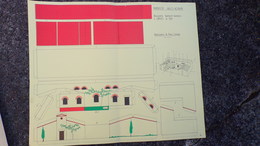 87- LIMOGES -RARE PLAN HABITATION GALLO ROMAINE DECOUVERTE BOULEVARD GAMBETTA EN 1969-RENAISSANCE VIEUX LIMOGES LOUSTAUD - Arquitectura