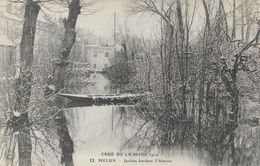 Crue De La Seine 1910 - Melun, Jardins Bordant L'Almont - Carte E.L.D. N° 13 - Inundaciones