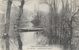 Crue De La Seine 1910 - Melun, Jardins Bordant L'Almont - Carte E.L.D. N° 13 - Inondations
