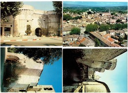 Lot 4 Cpm - 84 -  Pernes Les Fontaines - église Romane N.D. La Nesque  - Vue Générale Aérienne - - Pernes Les Fontaines