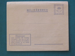 Sweden 1941 Military Army Unused Cover - Militari