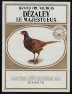 Etiquette De Vin // Dézaley, Le Majestueux, Oiseau - Penne