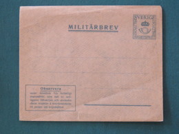 Sweden 1941 Military Army Unused Cover - Militaire Zegels