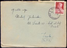 YUGOSLAVIA  - SLOVENIA - STT VUJNA - TESLA  -  Mail To Zona B - RIJEKA To IŽOLA - 1954 - Marcophilia