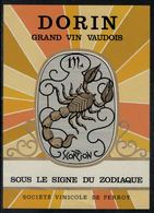 Etiquette De Vin // Dorin, Signe Du Zodiac "Le Scorpionr" - Autres & Non Classés