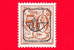 BELGIO - Usato - 1979 - Cifra Su Leone Araldico - Pre-annullato - Sovrastampa Tipografica Con Corno Postale - 50 - 1977-1985 Figure On Lion