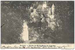 BERTRIX ..-- La GROTTE . RARE . 1904 De SAINT - MEDARD Vers LES ABYS ( Melle Jeanne  MERNIER ) . Voir Verso . - Bertrix