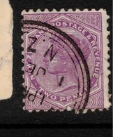 NZ 1882 2d SSF White Patch On Queens Cheek SG 238 U #BDH174 - Abarten Und Kuriositäten