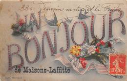 78-MAISONS-LAFFITTE- UN BONJOUR - Maisons-Laffitte