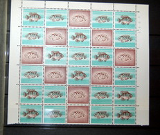 Suisse/Switzerland - 1956 Blocks Of 30 "Dummy Stamps" Used To Test Postal Equipment - Plaatfouten