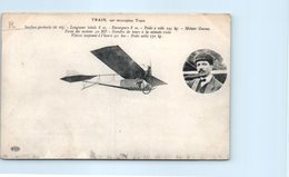 TRANSPORTs - AVIATION -  Train , Sur Monoplan Train - Flieger