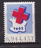 Timbre Erinnophilie  CROIX ROUGE 1962 - Rotes Kreuz