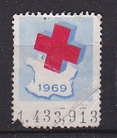 Timbre Erinnophilie  CROIX ROUGE 1969 - Red Cross