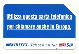 Italia - Tessera Telefonica Da 10.000 Lire N. 279 - 30/06/95 Iritel - Telekom-Betreiber