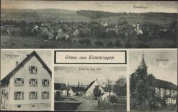 CPA Allemagne Gruss Aus Kommingen Pfarrhaus Notkirche Blick In Den Ort YT 84 85 2 8 1920 - Villingen - Schwenningen