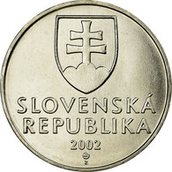 Monnaie, Slovaquie, 2 Koruna, 2002, SUP, Nickel Plated Steel, KM:13 - Slowakije