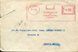 46681 ITALIA, Red Meter Freistempel Ema, 1933 Parma Società Emiliana Esercizi Elettrici - Poststempel - Freistempel