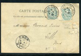 Carte Commerciale De Rouen Pour Lille En 1905 - Réf AT 71 - 1877-1920: Periodo Semi Moderno