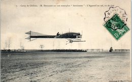TRANSPORTS - AVIATION - Camp De Chalons - M. Demanest Sur Son Monoplan - Aviadores