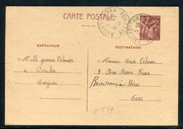 Entier Postal Type Iris De Salles Curan Pour Méru En 1941 - Réf AT 74 - Standard- Und TSC-AK (vor 1995)