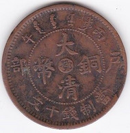 Chine Hupeh Province. 10 Cash ND (1909) Cuivre. Y # 10j - China