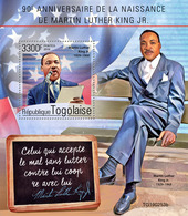 Togo. 2019 90th Anniversary Of Martin Luther King Jr. (0253b)   OFFICIAL ISSUE - Martin Luther King