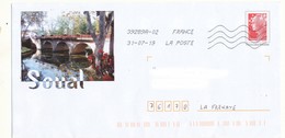 "Marianne De Beaugard" - 2005 - Enveloppe Illustrée " Soual"- Agrément 809 - PAP: Private Aufdrucke