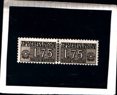 6269B) ITALIA-75 Lire - Pacchi In Concessione-Filigrana Stelle  - 1955-MNH** - Colis-concession