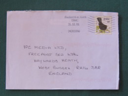 Ireland 2001 Cover To England - Bird - Lettres & Documents