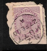 NZ 1882 2d SSF White Patch On Queens Cheek SG 219 U #BDH171 - Errors, Freaks & Oddities (EFO)