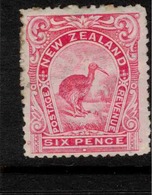 NZ 1907 6d Small Kiwi P14 SG 376 HM #BDH161 - Ongebruikt