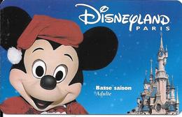 PASS--DISNEYLAND-MICKEY-A DULTE-BASSE SAISON-ISRA-98101MBS- Valide1 Jour Saison Basse-TB E - Passeports Disney