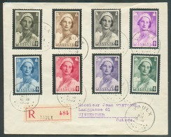 Série Reine Astrid Obl. Sc VAULX Sur Lettre Recommandée Du 13-XII-1935 Vers Winterthur. - 14508 - Cartas & Documentos