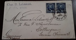 O) 1902 GUAM, US POSSESSIONS, AGAÑA GUAM, ISLAND OF GUAM, JAMES A. GARFIELD 5c, TO GERMANY, XF - Guam