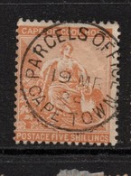 Cape Of Good Hope Victoria 1893 Brown Orange Spacefiller.  With Cape Town Cds - Kap Der Guten Hoffnung (1853-1904)