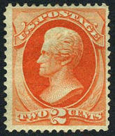 US #178 Mint Hinged 2c Jackson From 1875 - Unused Stamps
