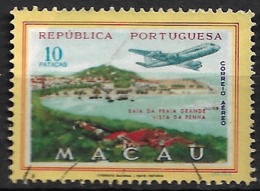 Macau Macao – 1960 Airmail 10 Patacas - Used Stamps