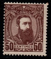 S009.-. BELGIUM CONGO. 1887-1894 - SC#: 9 - MH - KING LEOPOLD II - 1884-1894