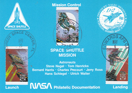 1993 USA Space Shuttle Columbia STS-55 Postal Card - America Del Nord