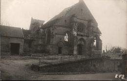 ! [60] Oise, 1914-1918, 1. Weltkrieg, Rare Allemagne Photocard Autreches, Kirche, Oise, Guerre 14-18, Foto - Sonstige & Ohne Zuordnung